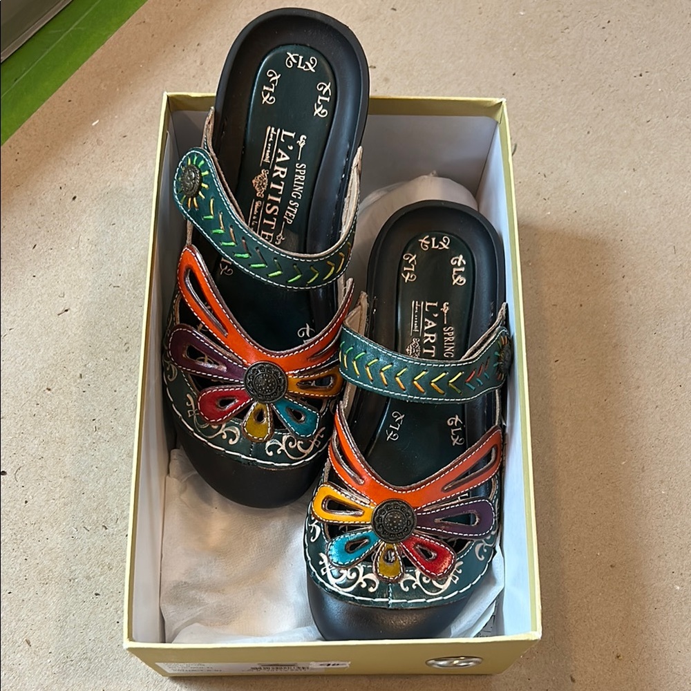 Spring Step L'Artiste Multicolor Sandals